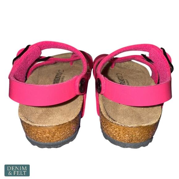 Birkenstock Taormina Kids Sandals Pink Narrow Fit Size 9 US Adjustable Straps - Picture 7 of 10